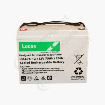 LSLC75-12 Lucas Sealed Lead Acid Battery 12V 75Ah
