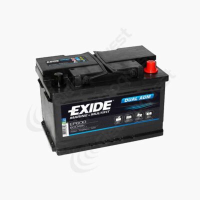 Exide EP600 Dual AGM Battery 12v 70Ah