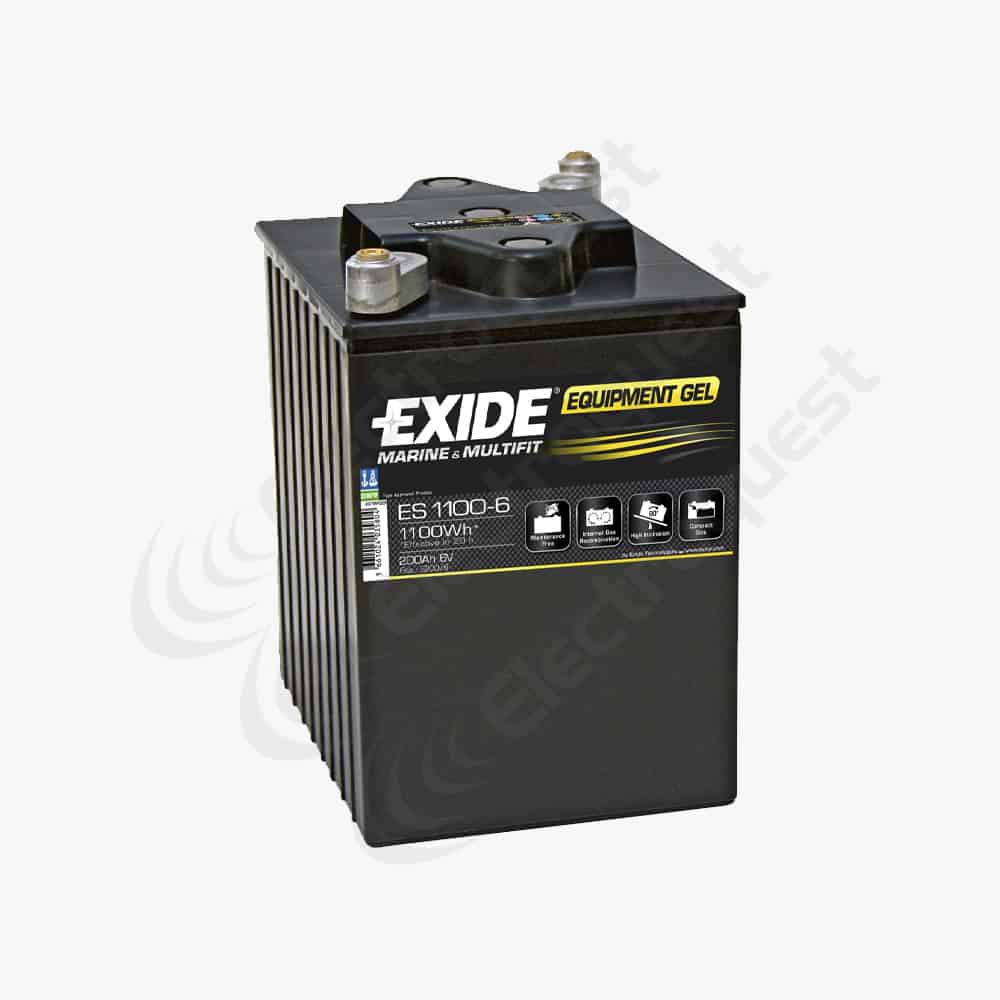 Exide ES1100-6 Marine & Multifit Gel Leisure Battery 6v 200Ah
