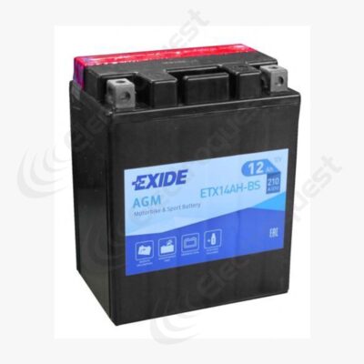 ETX14AH-BS Exide Motorcycle Battery 12V 12Ah
