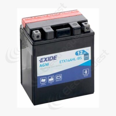 ETX14AHL-BS Exide Motorcycle Battery 12V 12Ah