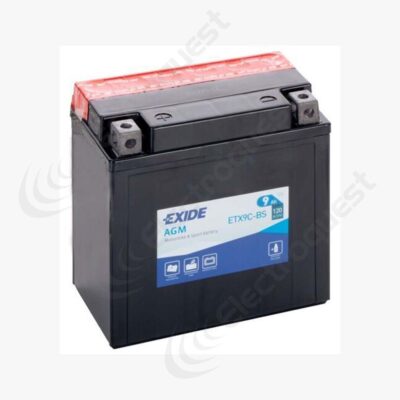 ETX9c-BS Exide Motorcycle Battery 12V 9Ah