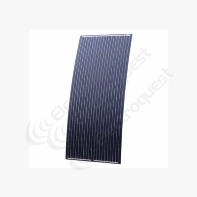 image of a 180 watt reinforced semi flexible solar panel black in colour