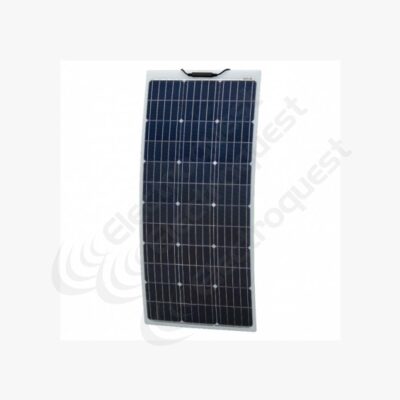 100W reinforced narrow semi flexible solar panel