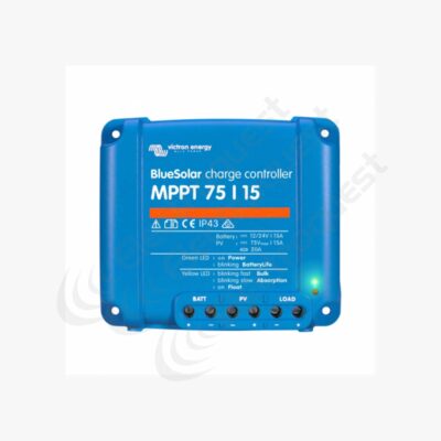 VICTRON BLUESOLAR MPPT 75/15 15A SOLAR CHARGE CONTROLLER FOR SOLAR PANELS UP TO 220W (12V) / 440W (24V) UP TO 75V