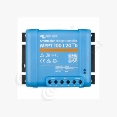 VICTRON SMARTSOLAR MPPT 100/20 20A SOLAR CHARGE CONTROLLER FOR SOLAR PANELS UP TO 290W (12V) / 580W (24V) / 1160W (48V) UP TO 100V (BLUETOOTH INBUILT)