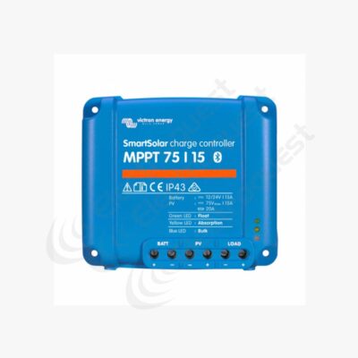 VICTRON SMARTSOLAR MPPT 75/15 15A SOLAR CHARGE CONTROLLER FOR SOLAR PANELS UP TO 220W (12V) / 440W (24V) UP TO 75V (BLUETOOTH INBUILT)